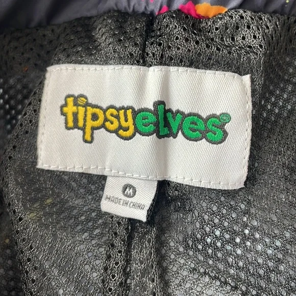 Tipsy Elves Neon Nightcrawl Windbreaker pants NWOT Unisex size Medium - Picture 6 of 9